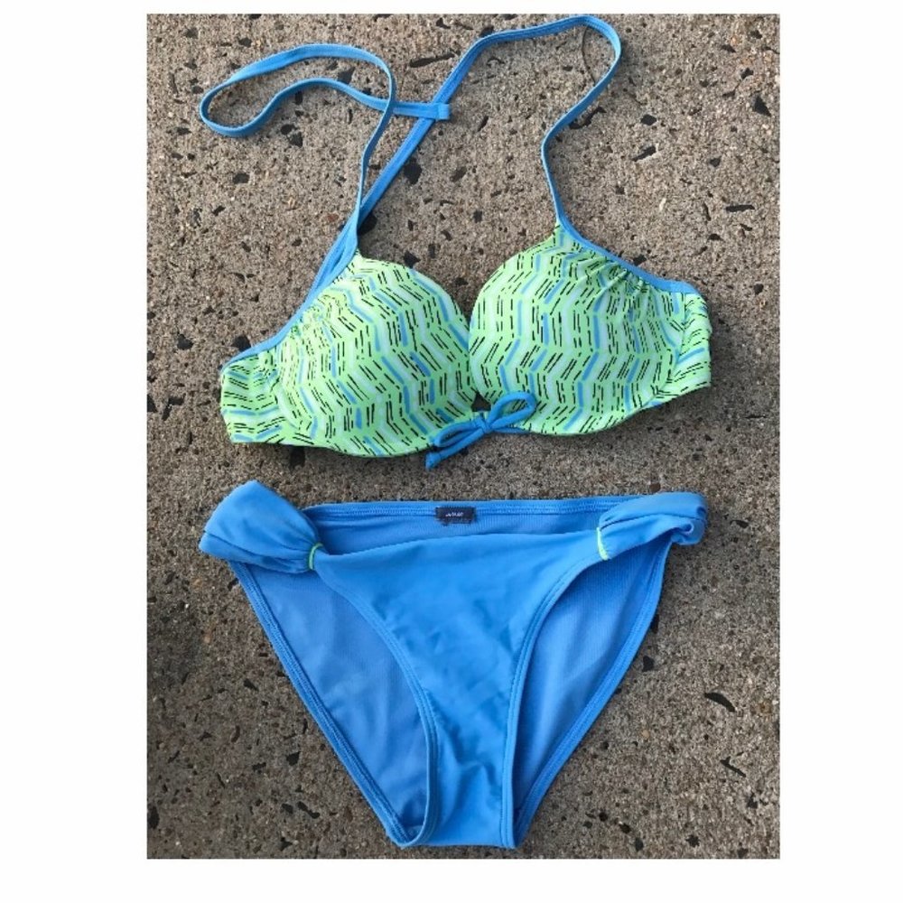 Aerie Bikini Green & Blue